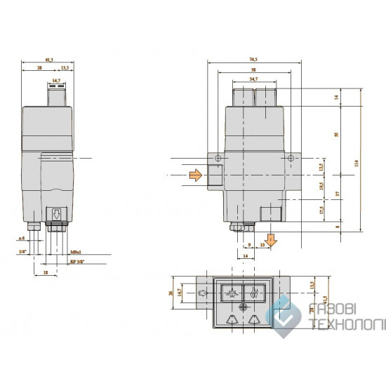 Газовый клапан 510 DUPLOSIT (арт. 0.510.002)