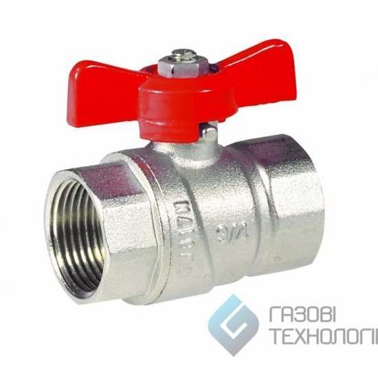 Кран шаровый (бабочка) вн.-вн. 1", Normal, ACE 17150050008
