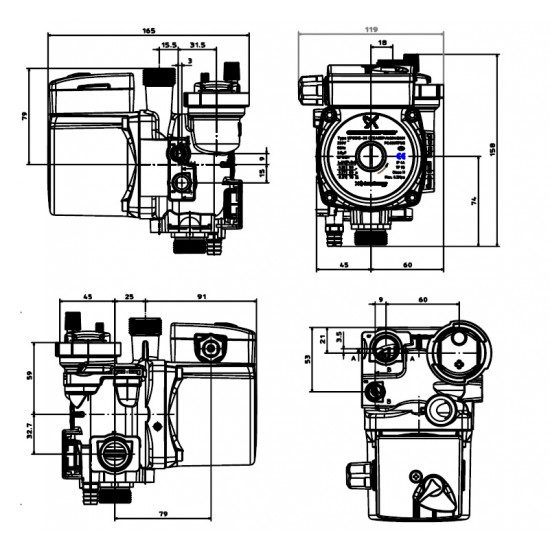 Циркуляційний насос Grundfos DO 400 Циркуляційний насос Grundfos DO 400