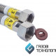 Шланг газ 1/2"х1/2" гайка-гайка 40см Шланг газ 1/2"х1/2" гайка-гайка 40см