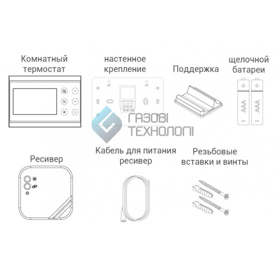 Бездротовий електронний програмований термостат 578825 Бездротовий електронний програмований термостат 578825