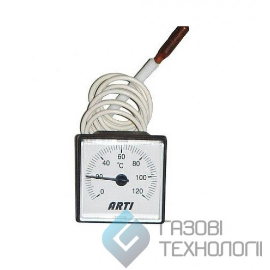 Термометр (квадратний) для котлів. CT 48.