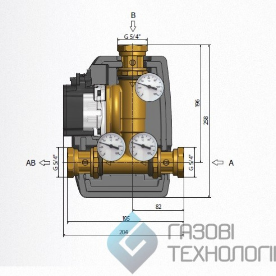 Насосная группа «ReguLus Thermovar LK 810» 55 °C