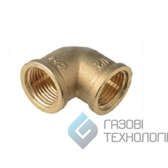 Колено, латунь, вн.-вн., 1/2", Normal, ACE 1110040402