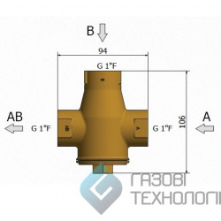 Вентиль Regulus TSV3B 1“ (DN 25) 65 °C. 10080.