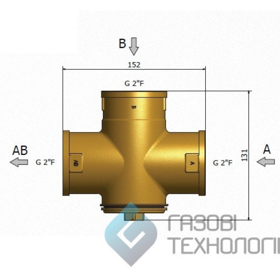 Вентиль TSV8B 2" (DN 50) 65 °C. 12979
